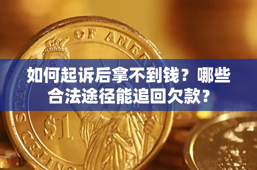 武汉如何起诉后拿不到钱？哪些合法途径能追回欠款？