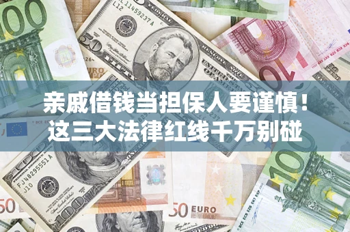武汉亲戚借钱当担保人要谨慎！这三大法律红线千万别碰