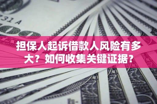 武汉担保人起诉借款人风险有多大？如何收集关键证据？