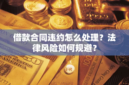 武汉借款合同违约怎么处理？法律风险如何规避？