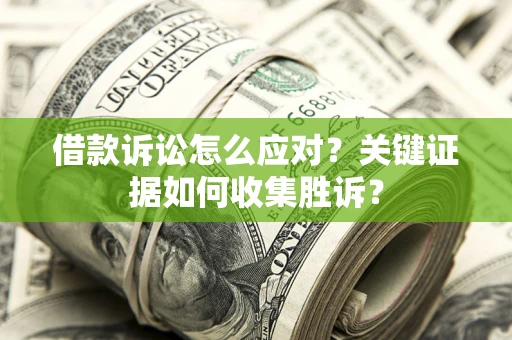 武汉借款诉讼怎么应对？关键证据如何收集胜诉？